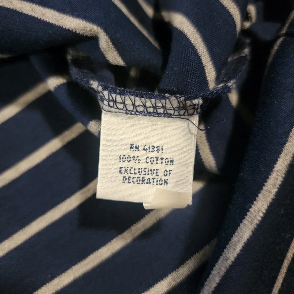 VTG Ralph Lauren Men's Polo Shirt‎ 100% Cotton Striped Shirt Size L